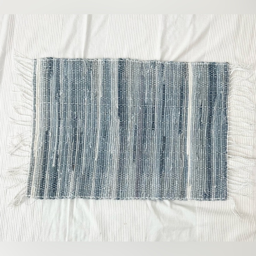 Denim Chindi Style Rug - Picture 2 of 8